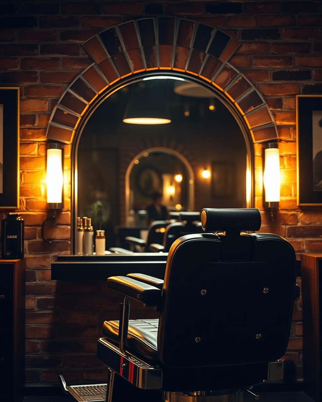 Detail of the barber space